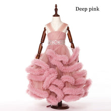 Cloud little flower girls dresses for weddings Baby Party frocks sexy children images Dress kids prom dresses evening gowns 2016 - lifebiz