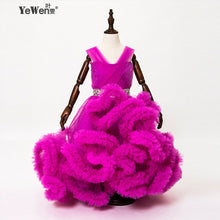 Cloud little flower girls dresses for weddings Baby Party frocks sexy children images Dress kids prom dresses evening gowns 2016 - lifebiz