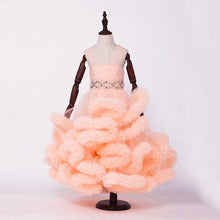 Cloud little flower girls dresses for weddings Baby Party frocks sexy children images Dress kids prom dresses evening gowns 2016 - lifebiz