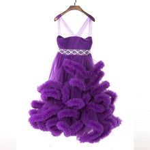 Cloud little flower girls dresses for weddings Baby Party frocks sexy children images Dress kids prom dresses evening gowns 2016 - lifebiz