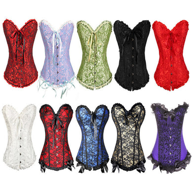 Slim Satin Overbust Corset - lifebiz