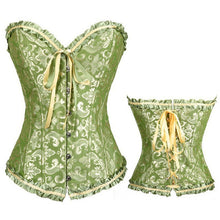Slim Satin Overbust Corset - lifebiz