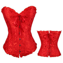 Slim Satin Overbust Corset - lifebiz
