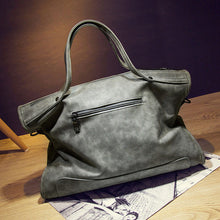 Bolish Rivet Nubuck Leather women bag Fashion Tassel Messenger Bag Vintage Shoulder Bag Larger Top-Handle Bags  Mummy Package - lifebiz