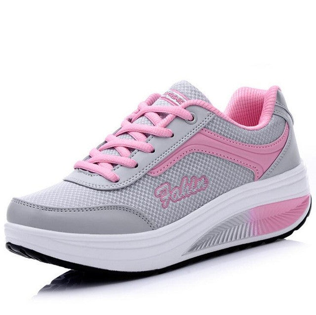 WGZNYN 2017 New Summer Zapato Woman Breathable Mesh Zapatillas Shoes For Women Network Soft Casual Shoes Flats EUR Size 35-40 - lifebiz
