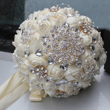 Best Selling Ivory Cream Brooch Bouquet Wedding Bouquet de mariage Polyester Wedding Bouquets Pearl Flowers buque de noiva PL001 - lifebiz