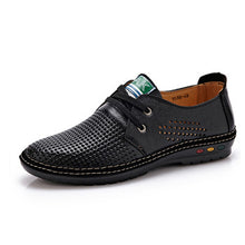 Genuine Leather Men casual shoes Summer 2017 Breathable Soft Driving Men's Handmade chaussure homme Net Surface Loafers - lifebiz