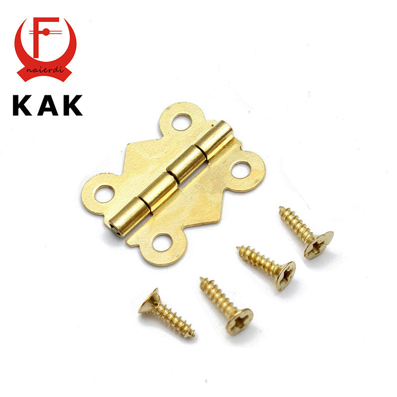 10pcs KAK 20mm x17mm Bronze Gold Silver Mini Butterfly Door Hinges Cabinet Drawer Jewellery Box Hinge For Furniture Hardware - lifebiz